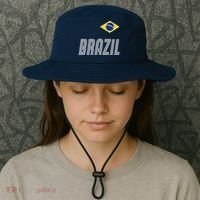 Brazil Soccer Team Jersey Flag Bucket Hat thumb 3