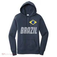 Brazil Soccer Team Jersey Flag Women's Hoodie thumb 0