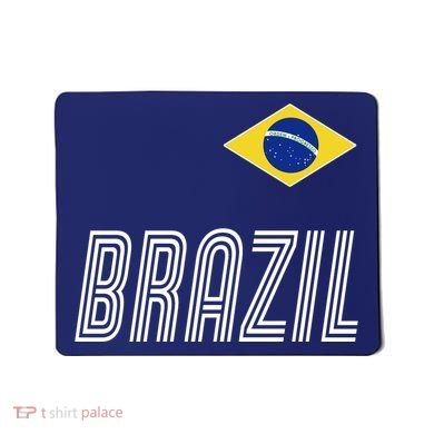 Brazil Soccer Team Jersey Flag Mousepad