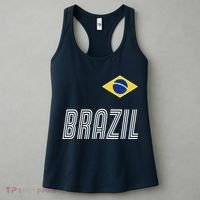 Brazil Soccer Team Jersey Flag Women's Tank Top thumb 3