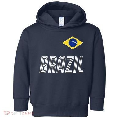 Brazil Soccer Team Jersey Flag Toddler Hoodie