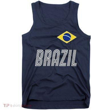 Brazil Soccer Team Jersey Flag Tank Top