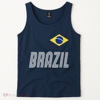 Brazil Soccer Team Jersey Flag Tank Top thumb 2