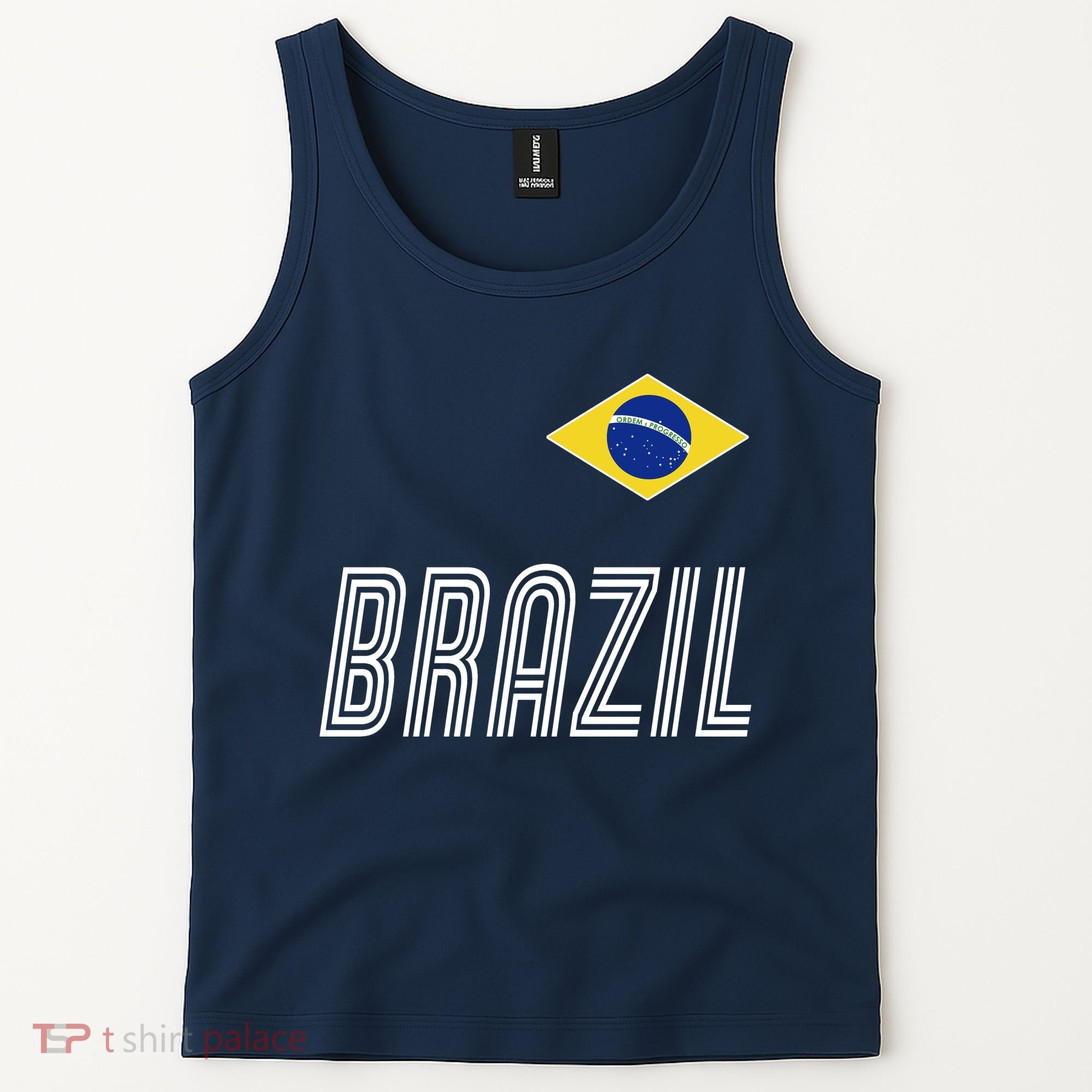 Brazil Soccer Team Jersey Flag Tank Top