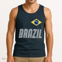 Brazil Soccer Team Jersey Flag Tank Top thumb 3