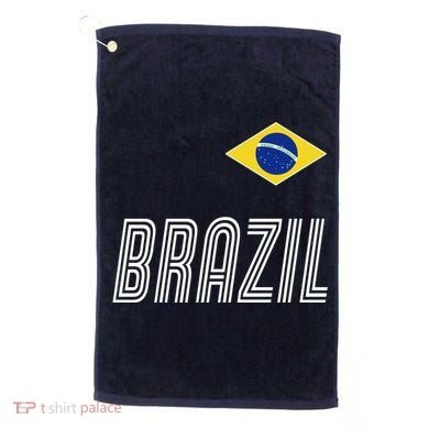 Brazil Soccer Team Jersey Flag Golf Towel