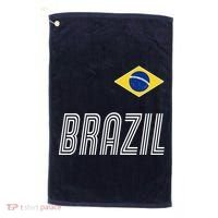 Brazil Soccer Team Jersey Flag Golf Towel thumb 0