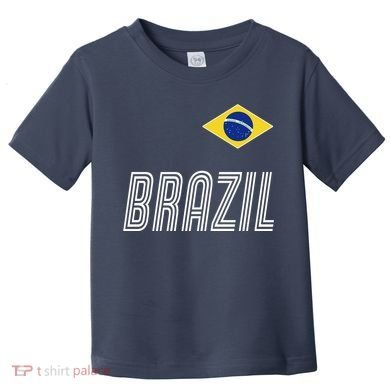 Brazil Soccer Team Jersey Flag Toddler T-Shirt