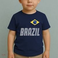 Brazil Soccer Team Jersey Flag Toddler T-Shirt thumb 2