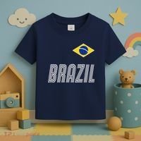 Brazil Soccer Team Jersey Flag Toddler T-Shirt thumb 3
