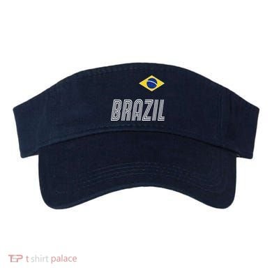 Brazil Soccer Team Jersey Flag Visor