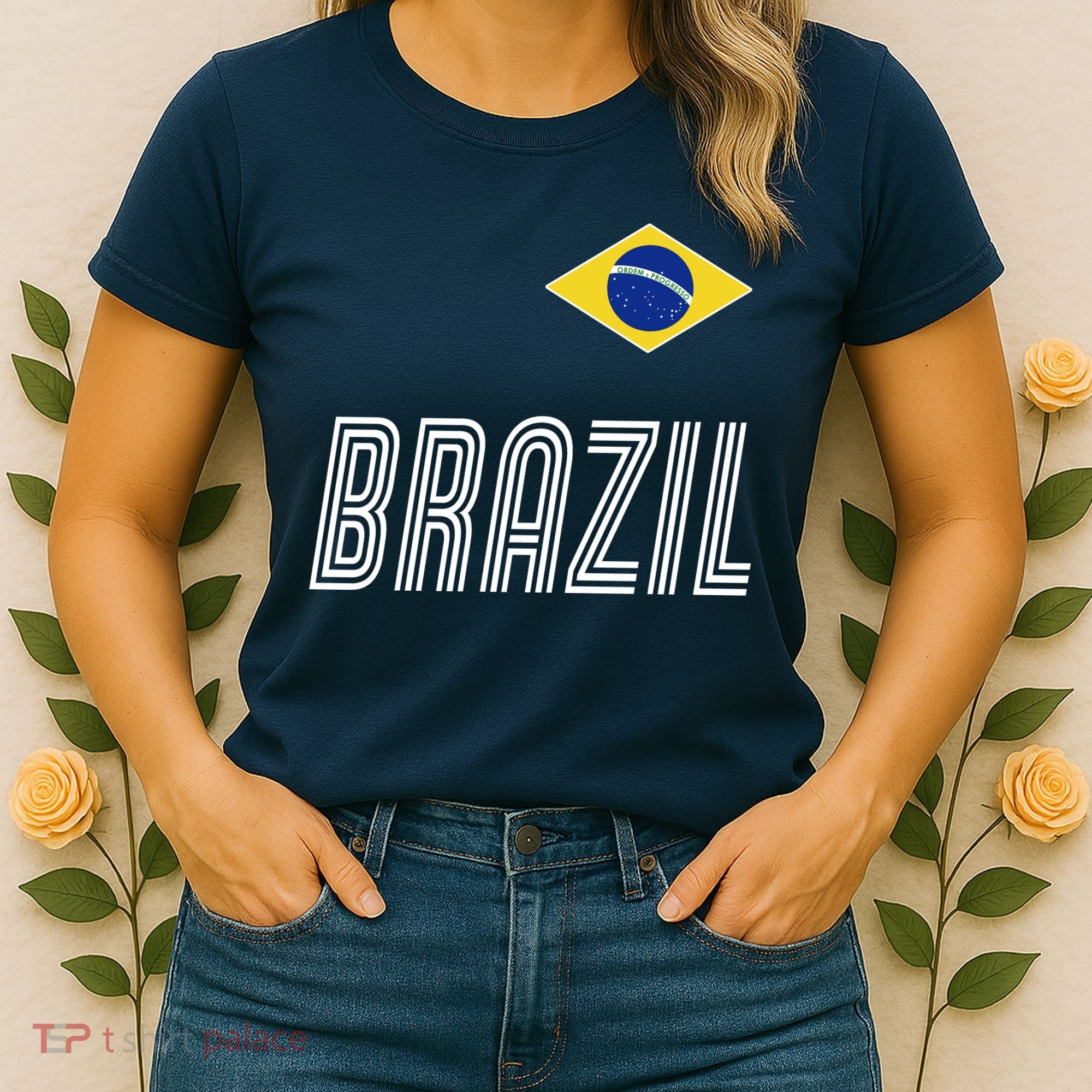 Brazil Soccer Team Jersey Flag Women's T-Shirt
