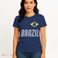 Brazil Soccer Team Jersey Flag Women's T-Shirt thumb 4