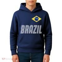 Brazil Soccer Team Jersey Flag Kids Hoodie thumb 4
