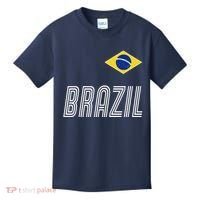 Brazil Soccer Team Jersey Flag Kids T-Shirt thumb 0