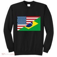 Brazil USA American Flag Sweatshirt thumb 0