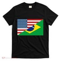 Brazil USA American Flag T-Shirt thumb 0