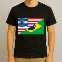 Brazil USA American Flag T-Shirt thumb 3
