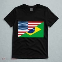 Brazil USA American Flag T-Shirt thumb 5