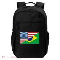 Brazil USA American Flag Backpack thumb 0