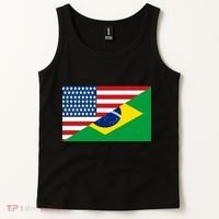 Brazil USA American Flag Tank Top thumb 2