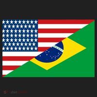 Brazil USA American Flag Golf Towel thumb 3