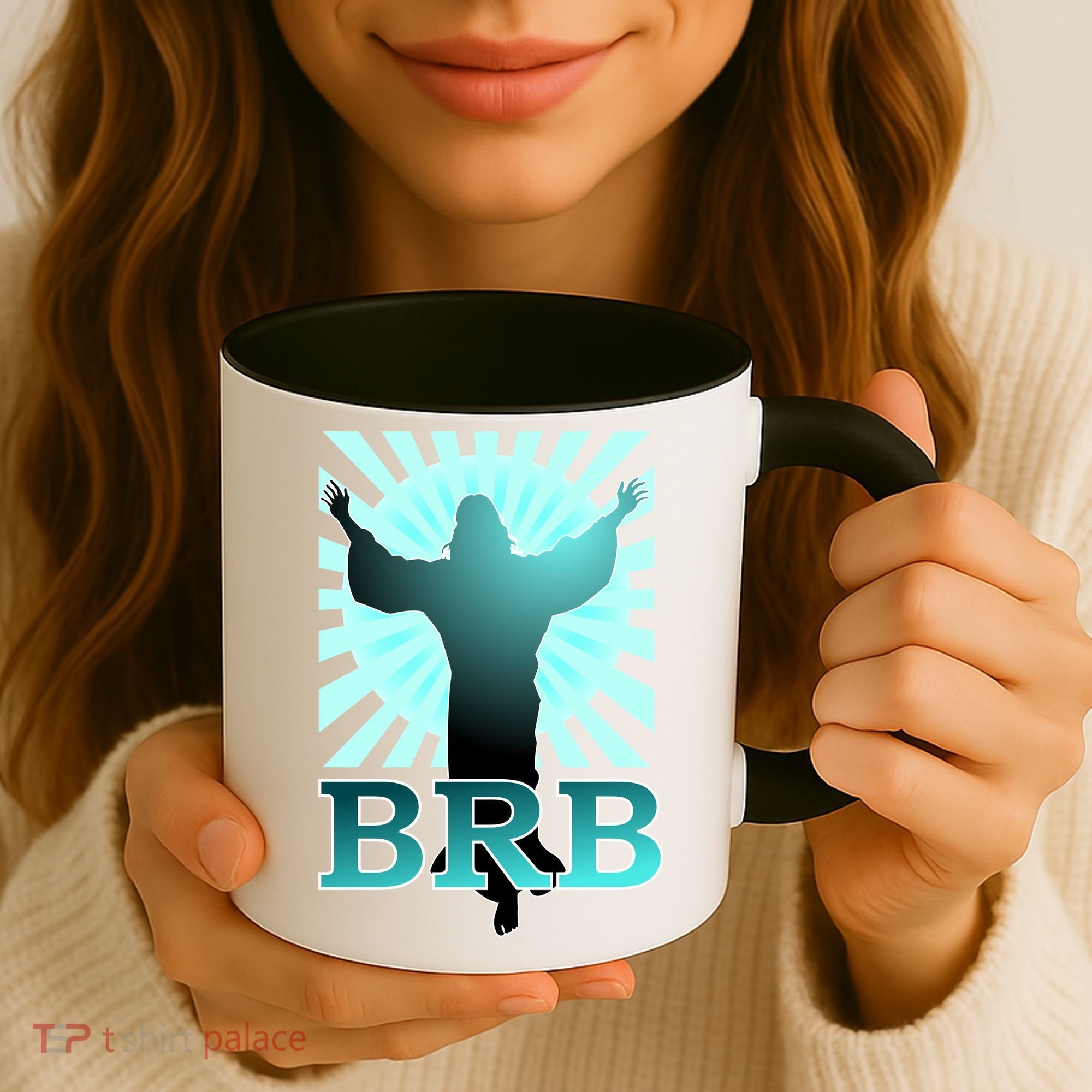 BRB Jesus Be Right Back Coffee Mug