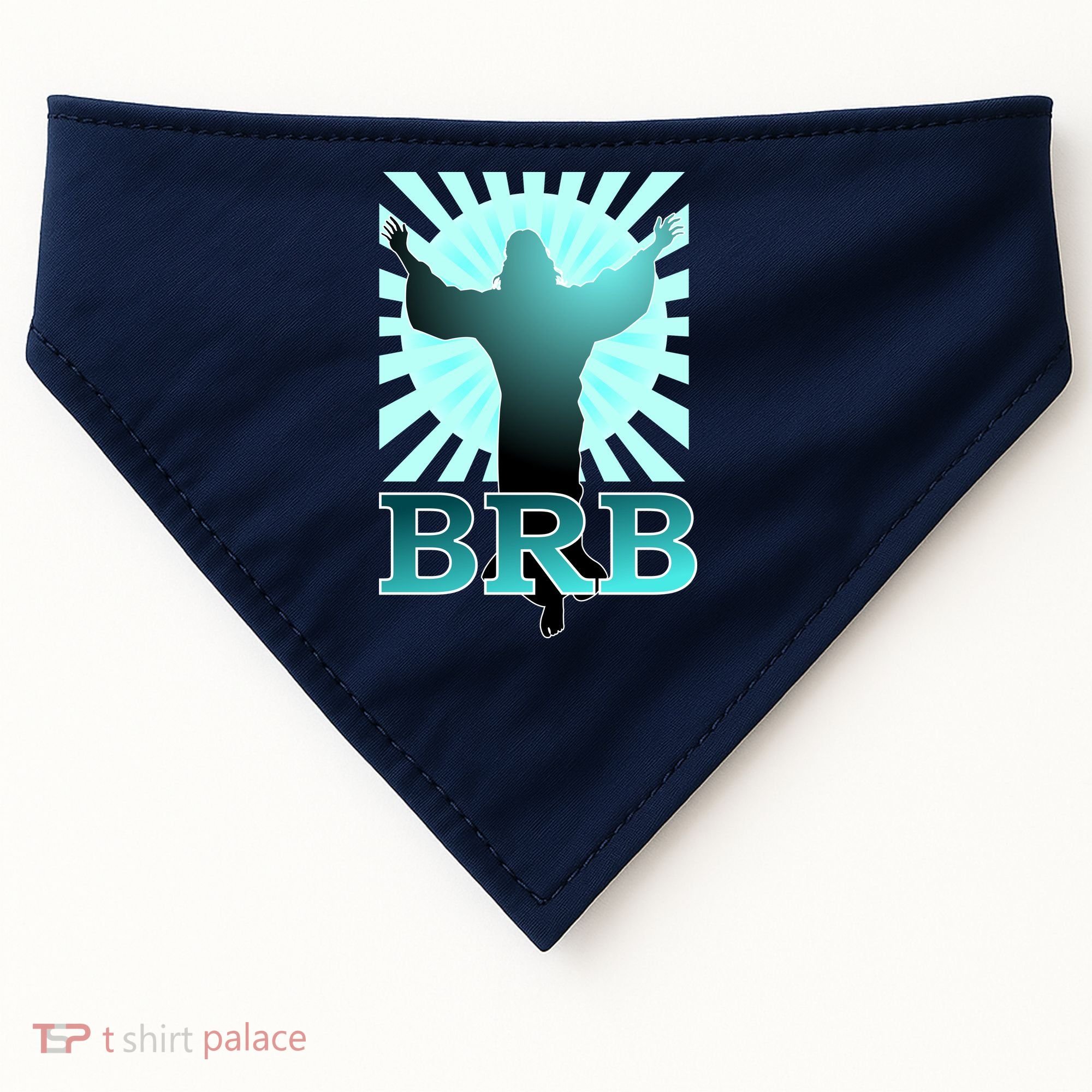 BRB Jesus Be Right Back USA-Made Doggie Bandana