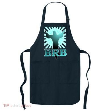 BRB Jesus Be Right Back Apron