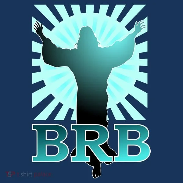 BRB Jesus Be Right Back Mousepad