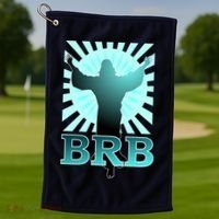BRB Jesus Be Right Back Golf Towel thumb 1