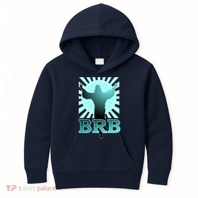 BRB Jesus Be Right Back Kids Hoodie