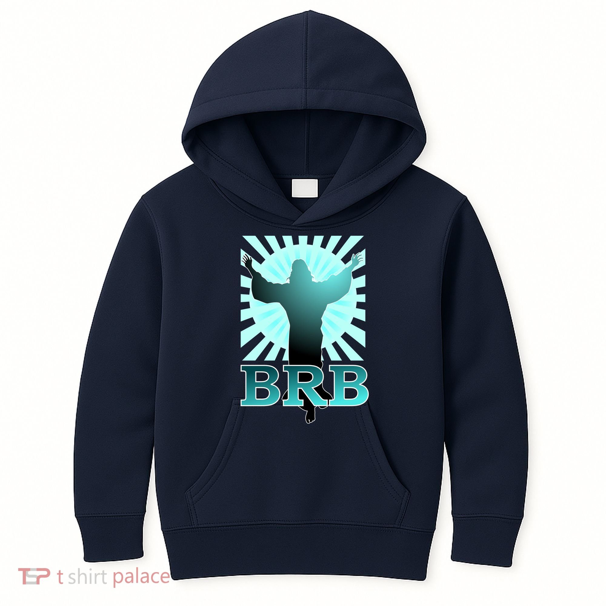BRB Jesus Be Right Back Kids Hoodie