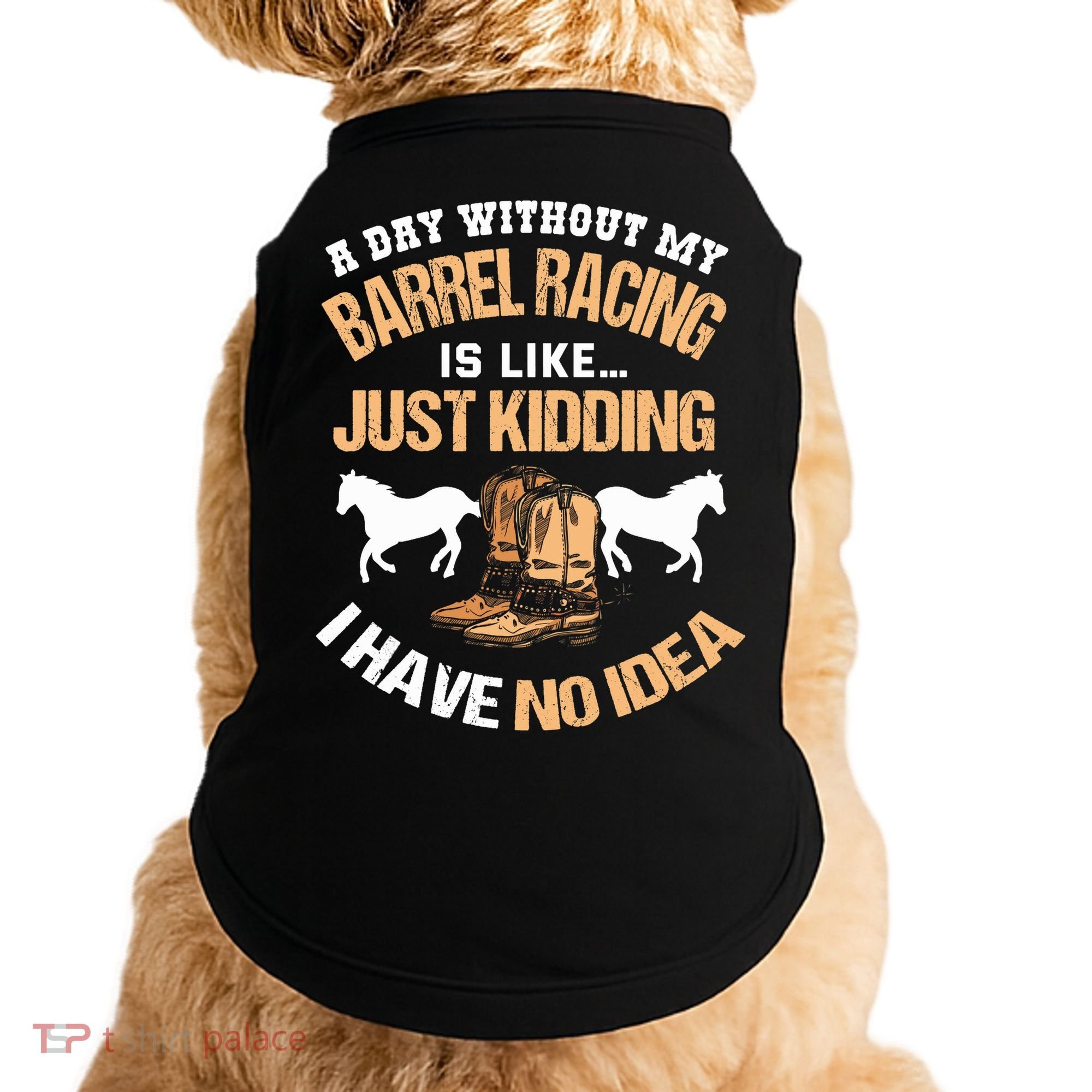 Barrel Racing Barrel Racing Lover Funny Barrel Racer Doggie Tank