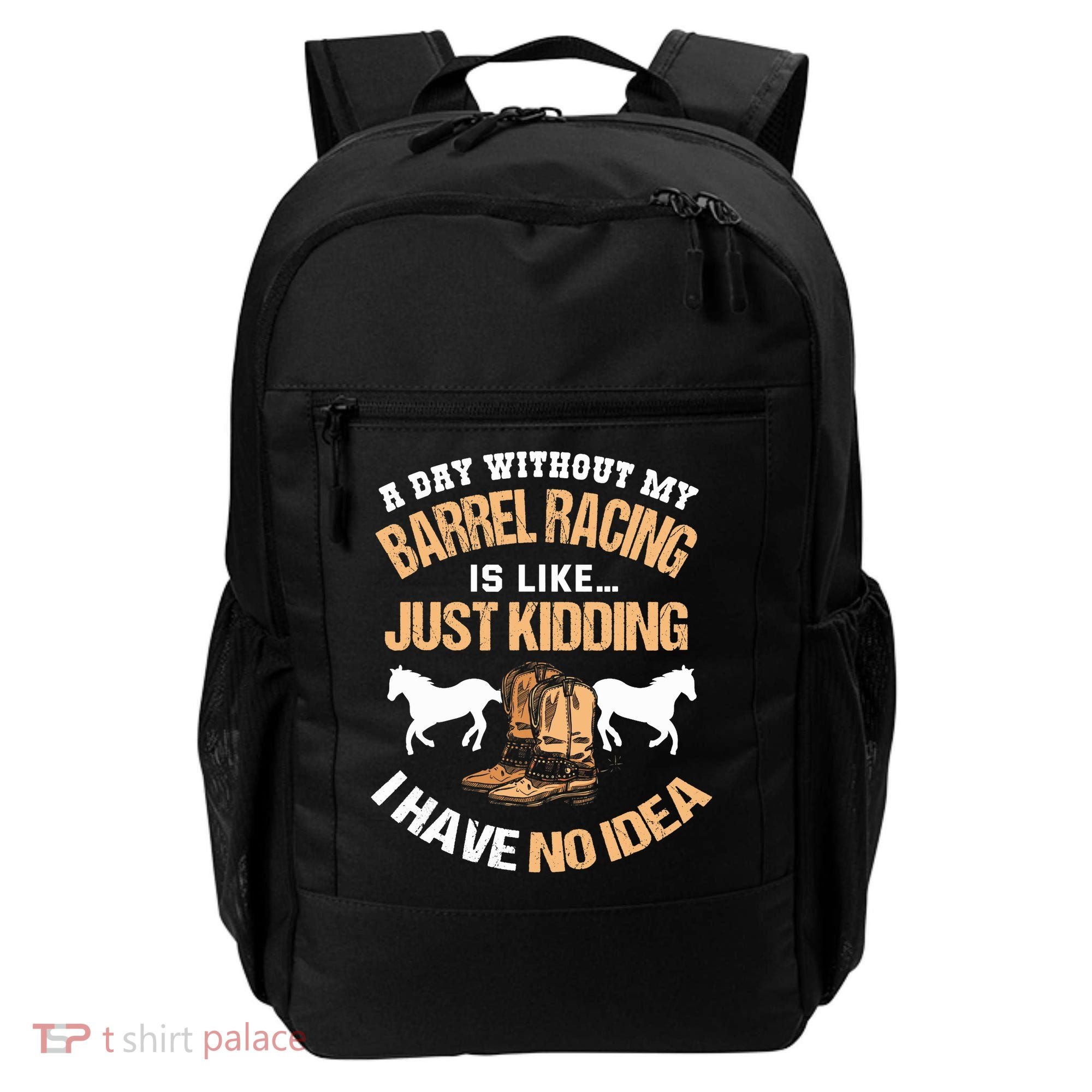 Barrel Racing Barrel Racing Lover Funny Barrel Racer Backpack