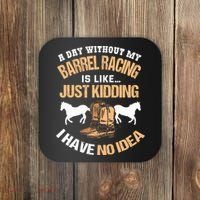 Barrel Racing Barrel Racing Lover Funny Barrel Racer Coaster thumb 0