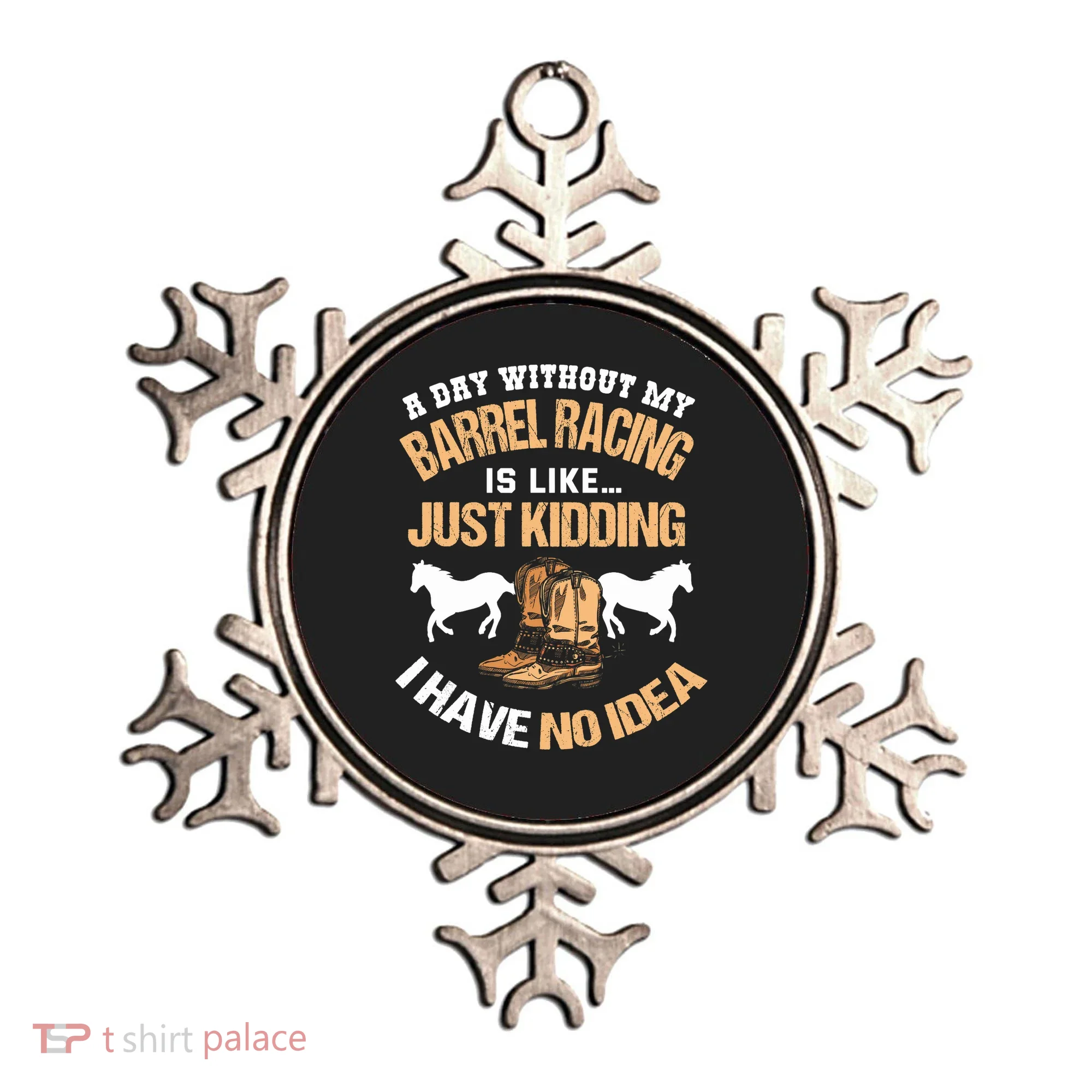 Barrel Racing Barrel Racing Lover Funny Barrel Racer Ornament