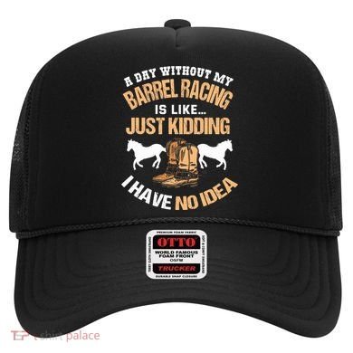 Barrel Racing Barrel Racing Lover Funny Barrel Racer Hat