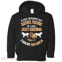 Barrel Racing Barrel Racing Lover Funny Barrel Racer Toddler Hoodie thumb 0