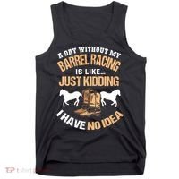 Barrel Racing Barrel Racing Lover Funny Barrel Racer Tank Top thumb 0