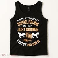 Barrel Racing Barrel Racing Lover Funny Barrel Racer Tank Top thumb 2