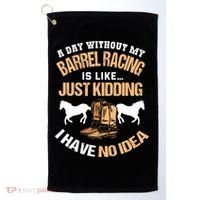 Barrel Racing Barrel Racing Lover Funny Barrel Racer Golf Towel thumb 0