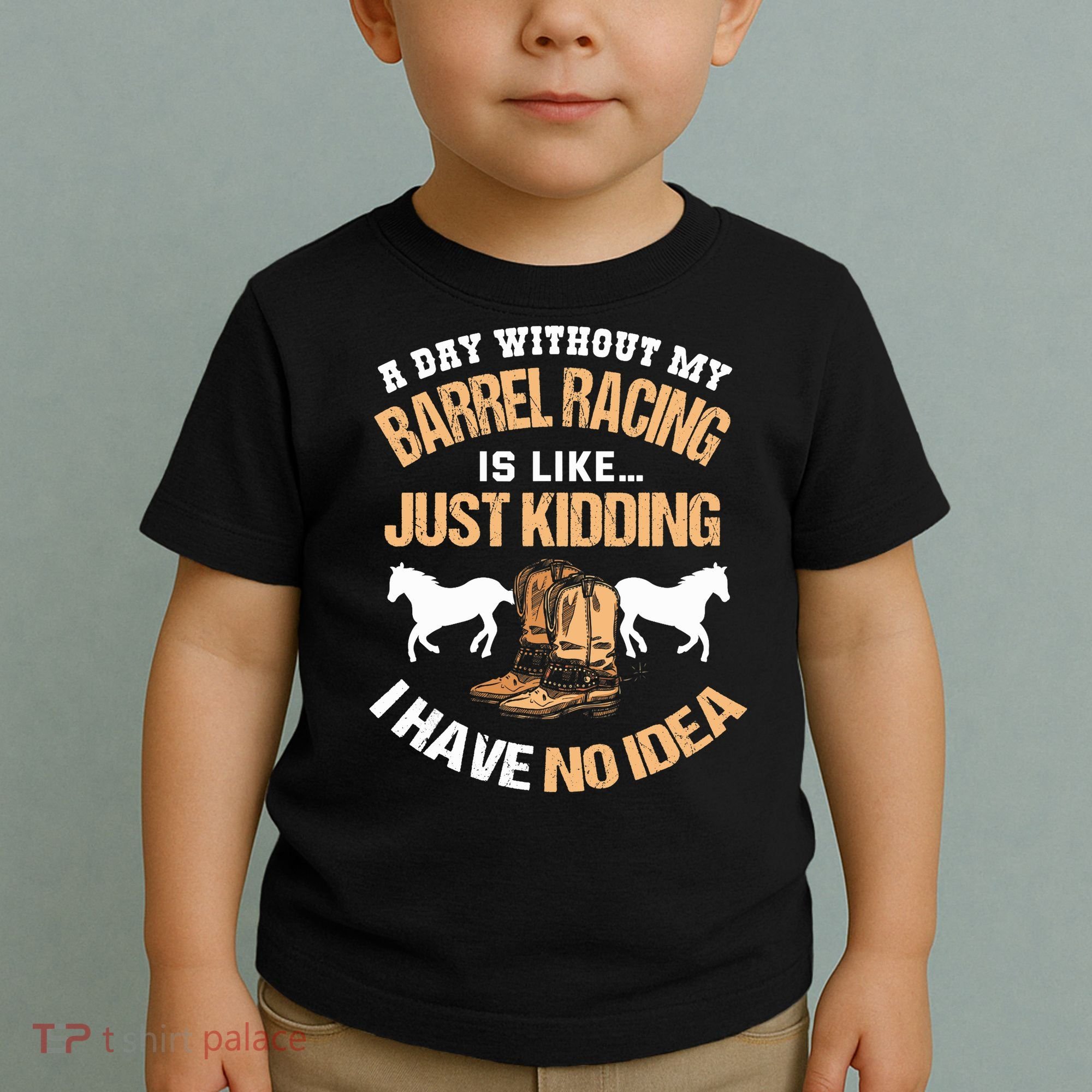 Barrel Racing Barrel Racing Lover Funny Barrel Racer Toddler T-Shirt