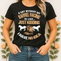 Barrel Racing Barrel Racing Lover Funny Barrel Racer Women's T-Shirt thumb 2