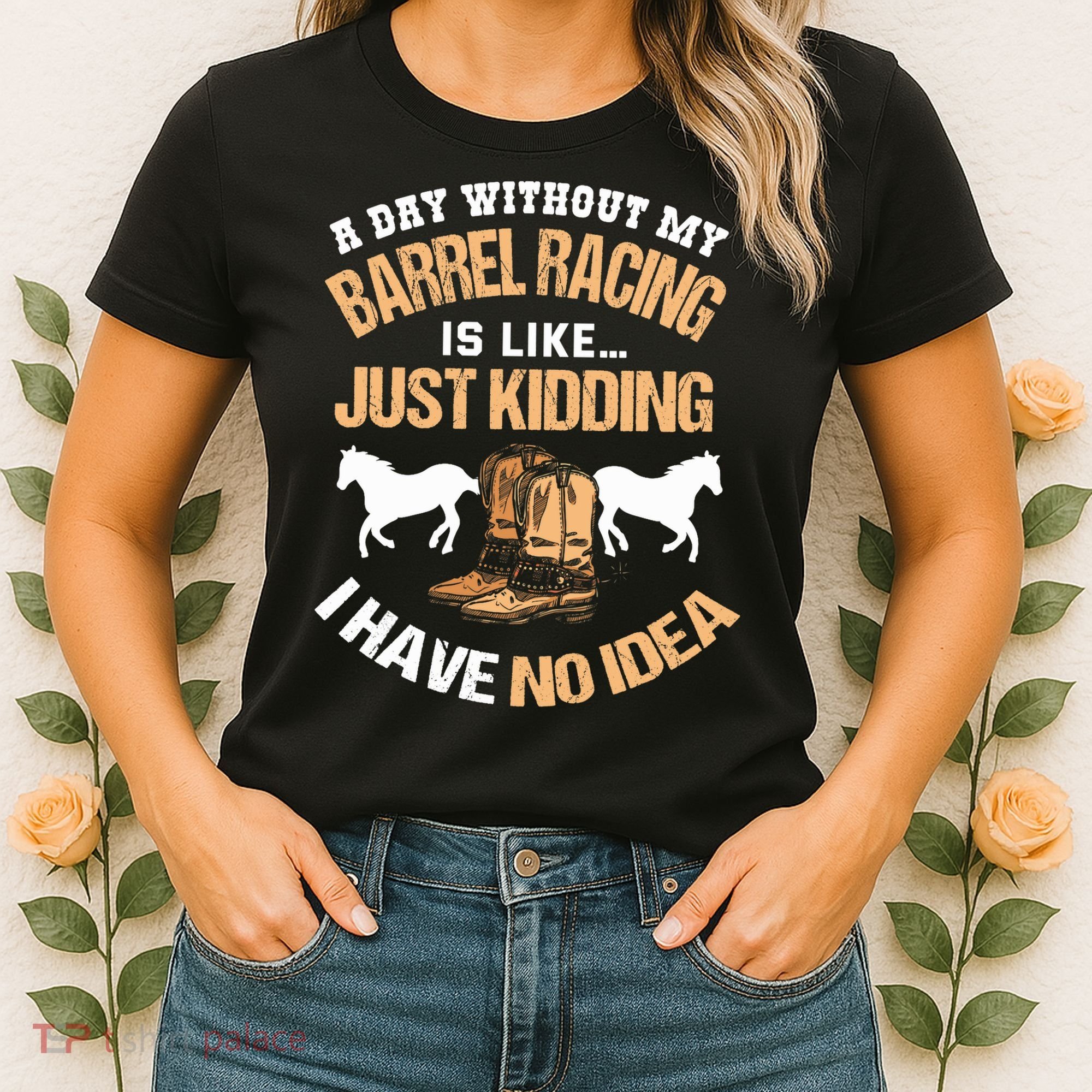 Barrel Racing Barrel Racing Lover Funny Barrel Racer Women's T-Shirt