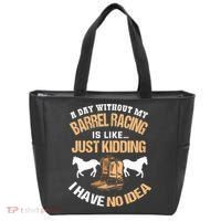 Barrel Racing Barrel Racing Lover Funny Barrel Racer Tote Bag thumb 0