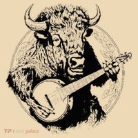 Buffalo Retro Bison Animal Playing Banjo Music Graphic Tote Bag thumb 4
