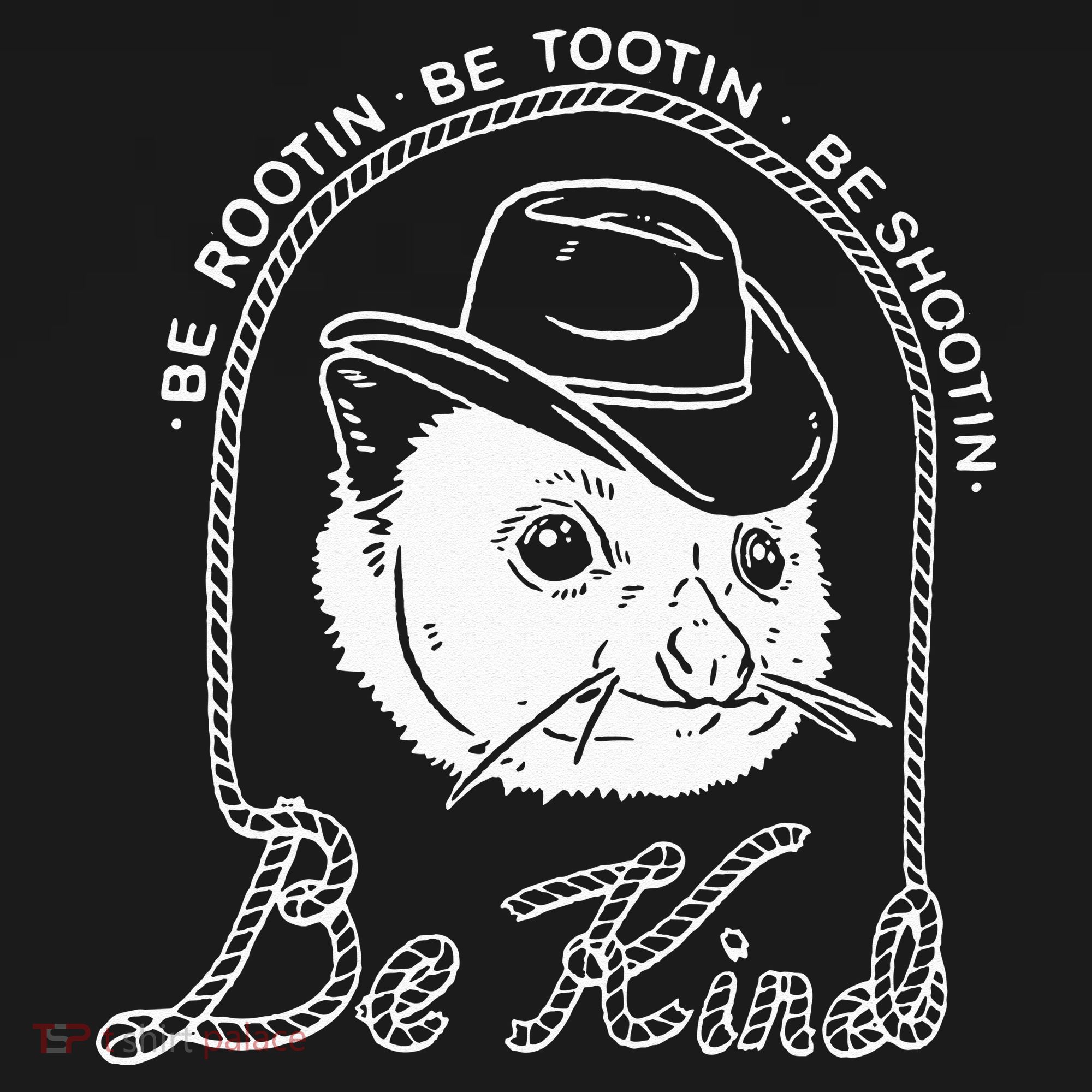 Be Rootin Be Tootin Be Shootin Be Kind Cowboy Opossum Lover Women's Tank Top