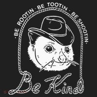 Be Rootin Be Tootin Be Shootin Be Kind Cowboy Opossum Lover Golf Towel thumb 3