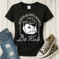 Be Rootin Be Tootin Be Shootin Be Kind Cowboy Opossum Lover Women's T-Shirt thumb 3